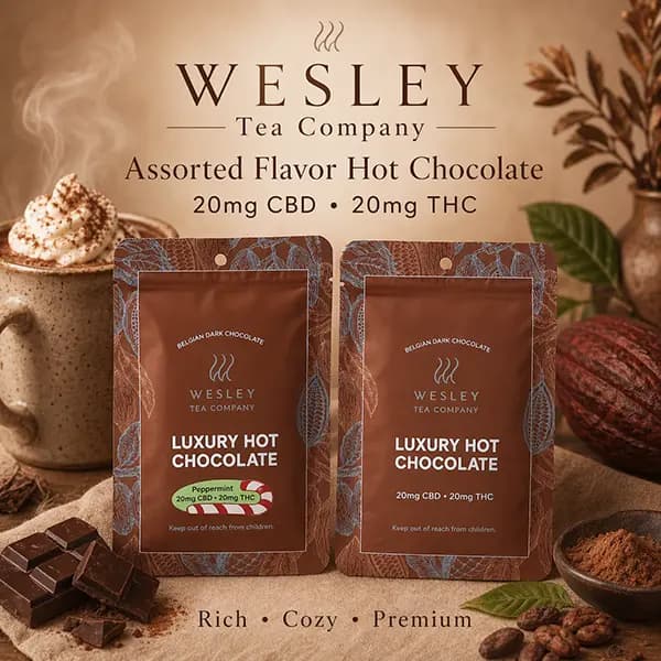 WESLEY HOT CHOCOLATE 40mg THC / 40mg CBD / 20mg CBD + 20mg THC product listing