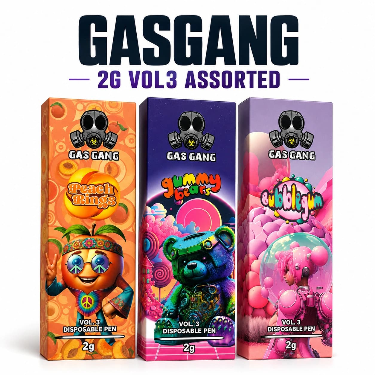 2g GAS GANG Vol.3 HYBRID THCVape product listing