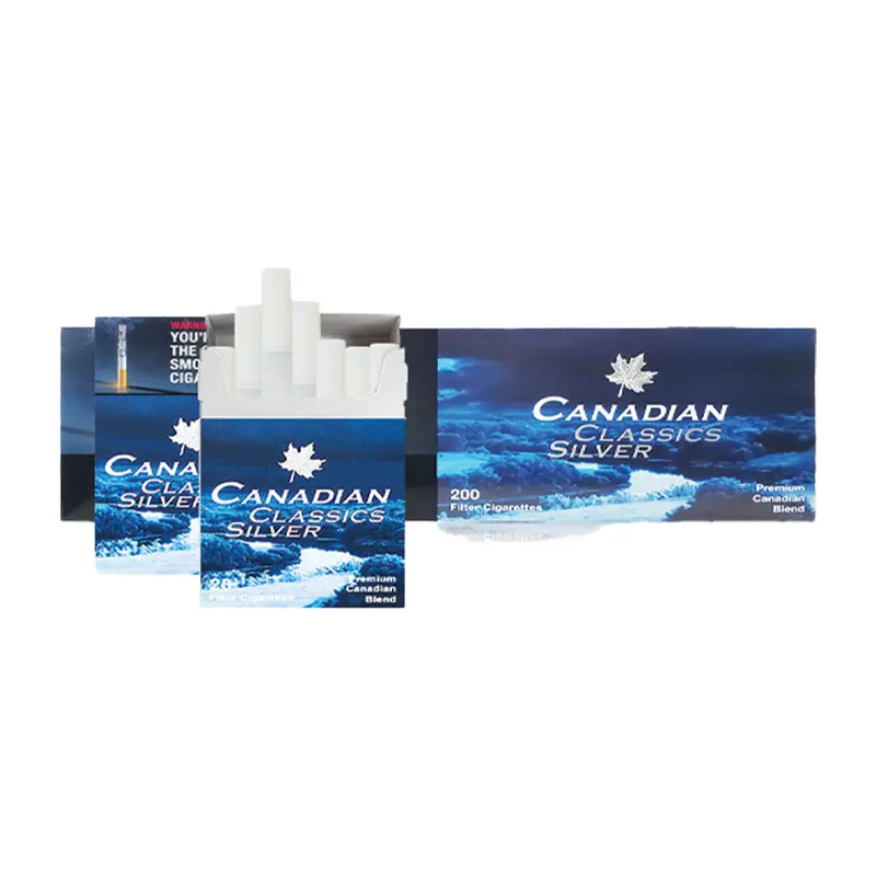 CANADIAN CLASSICS SILVER cigarette or smoke-product listing